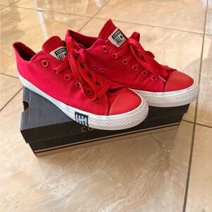 Converse Red Low-Top Sneakers